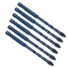 10Pcs Cross Spearhead Drill Bit Carbide Bits with 1/4in Hex