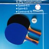 Senston Table Tennis Bats 2 Player Set, Ping Pong Paddle