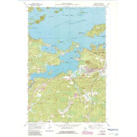 YellowMaps Tower MN topo map, 1:24000 Scale, 7.5 X 7.5 Minute, Historical, 1956, Updated 1986, 27.23 x 21.53 in - Polypropylene