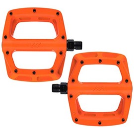 Dmr V8 V2 MTB Pedals - Bright Orange/Flat Mountain Biking Bike Bicycle Cycling Cycle Riding Ride Wide Platform Sticky Grip Pin Downhill Freeride Trail Dirt Jump Pedal Lightweight Accessories