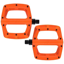 Dmr V8 V2 MTB Pedals - Bright Orange/Flat Mountain Biking Bike Bicycle Cycling Cycle Riding Ride Wide Platform Sticky Grip Pin Downhill Freeride Trail Dirt Jump Pedal Lightweight Accessories