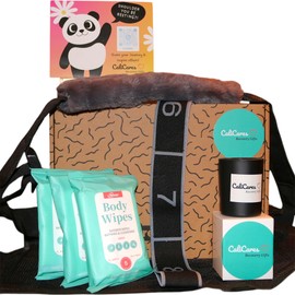 CaliCares NO BS Shoulder Care Package - Things You Need After Shoulder/Rotator Cuff Surgery - After Surgery Must Haves, like a Shower Sling, Stretch Bands For Exercise, Comforter, and Shower Wipes