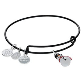 Alex and Ani Holiday Mini Brights Snowman Bracelet Black One Size