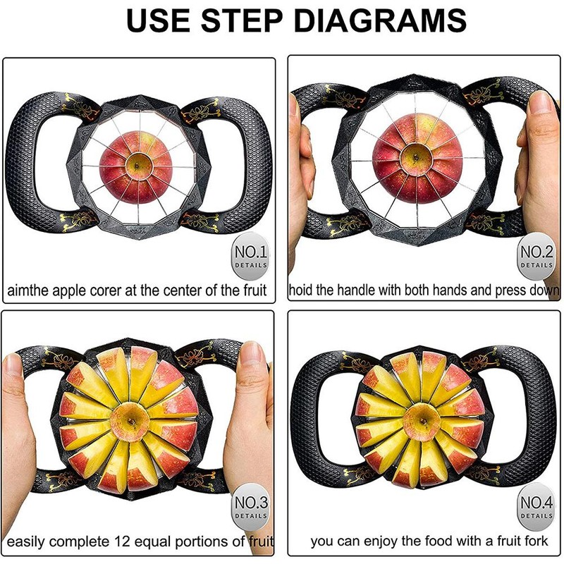 Apple Corer Peeler Stainless Steel Divider Fruit Corer Grater Apple