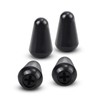 PEUTIER 4pcs Guitar 5-Way Pickup Switch Heads, Black Plastic Switch