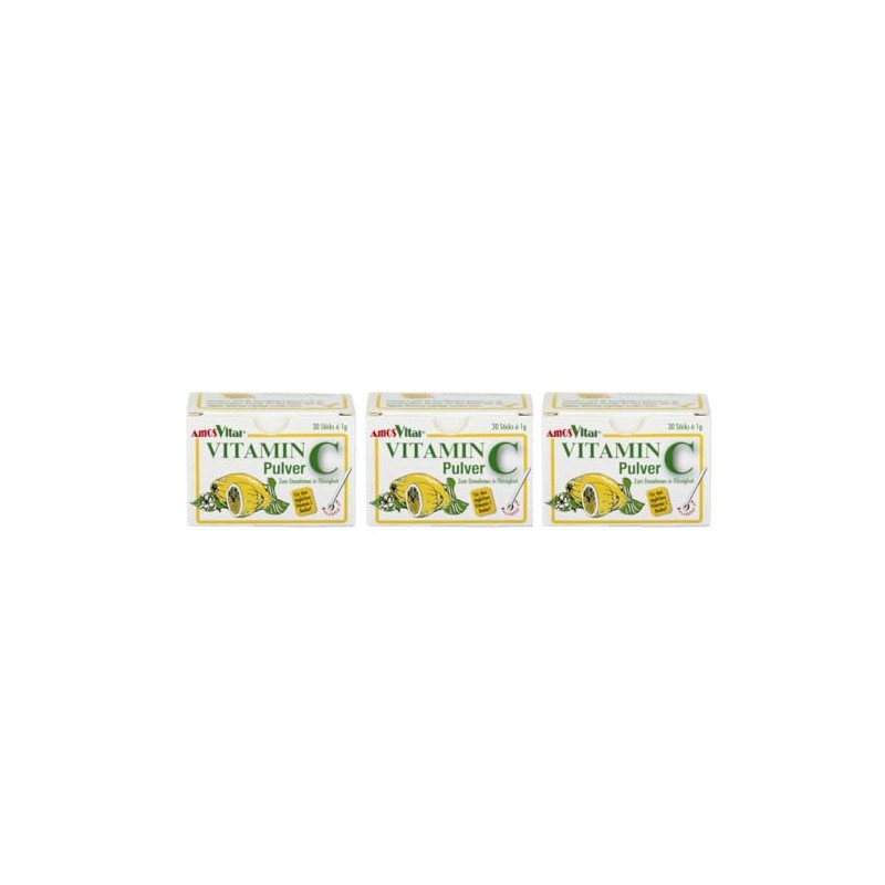 Amosvital Vitamin C Powder 1000 mg Sticks - FS with