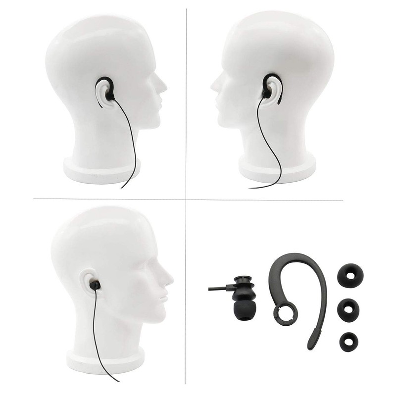 Karier Walkie Talkie Headset Earpiece with PTT Mic and Soft