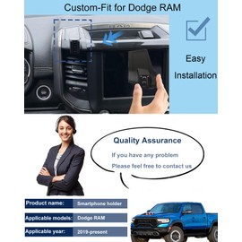 oricarmes Dodge RAM Phone Mount Made for 2019-present Dodge ram Accessories only Supports 5 and 8.4 inch Screen