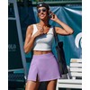 PINSPARK High Waisted Tennis Skirts with 2 Pockets A-Line Athletic