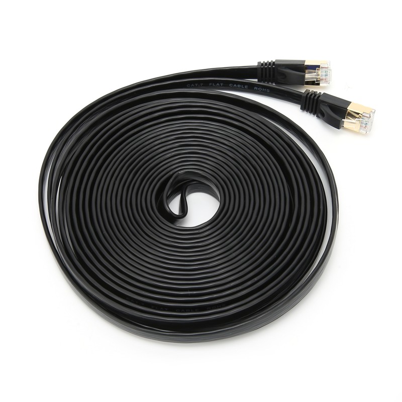 Network Cable 10 Gigabit Double Shielded CAT7 8‑Core Twisted Pair