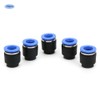 50PCs Air Pipe Plug Pneumatic Cap Plastic Brass Quick Insert