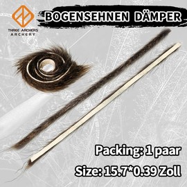 THREE ARCHERS 1 Pair of Bow String Silencer Archery Tendon Vibration Damper for Recurve Bow and Hunting Bow Stabiliser Accessories Otter