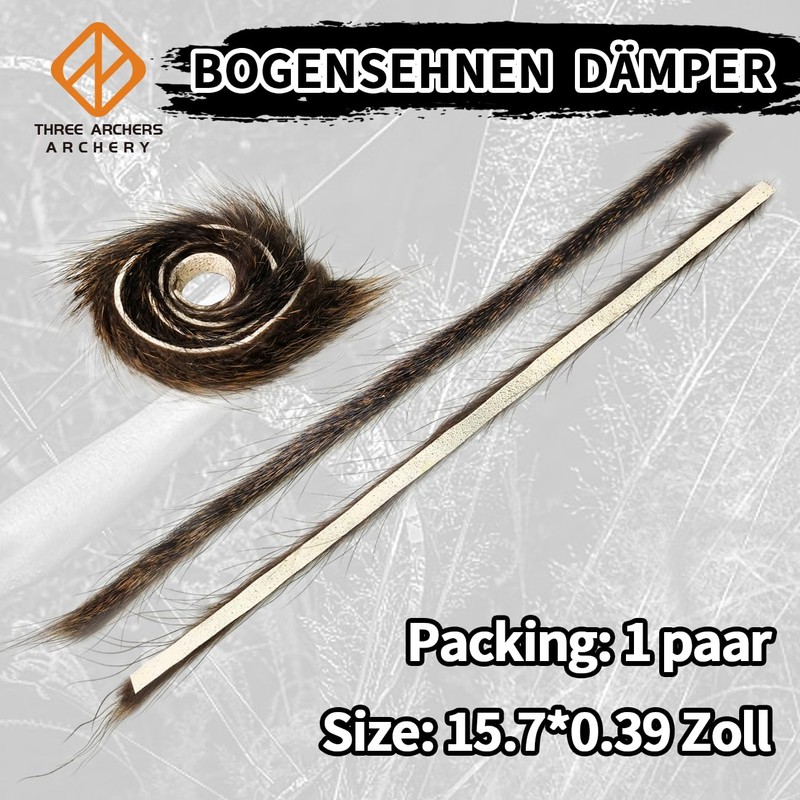 THREE ARCHERS 1 Pair of Bow String Silencer Archery Tendon