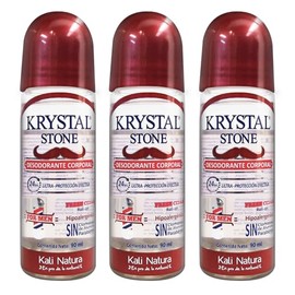 Krystal Stone Desodorante For Men Fresh Cedar Roll on 90ml 3 Pack