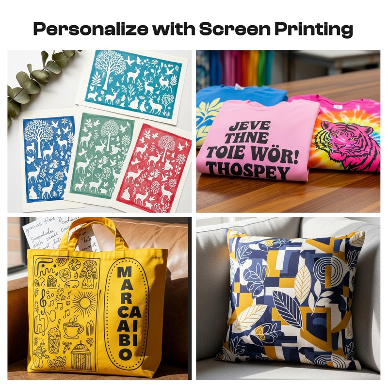Caydo 57 Pieces All-in-One Screen Printing Kit with 3 Sizes