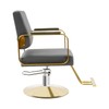 Barber Salon Chair, 360° Swivel, Stainless Steel, 440lbs Load