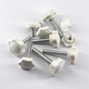 Faspiroty 20pcs M8x16 Star Hand Tension Screw Male Thread Thumb