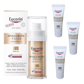 Eucerin Serum +elasticity 3d Antiedad Pack 30ml Hyaluron Piel Seca Día/noche