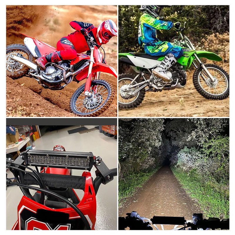 LED Light Bar ON/OFF Switch Front Headlight Bar Kit Dirtbike