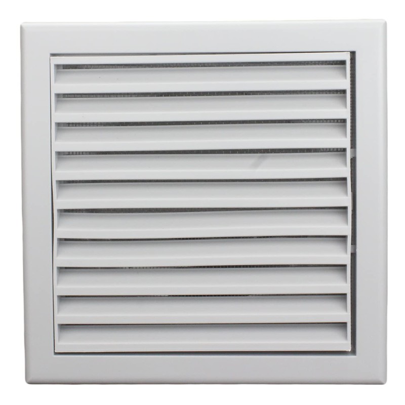 100mm (4 inch) Dia Grey Plastic External Fixed Blade Vent