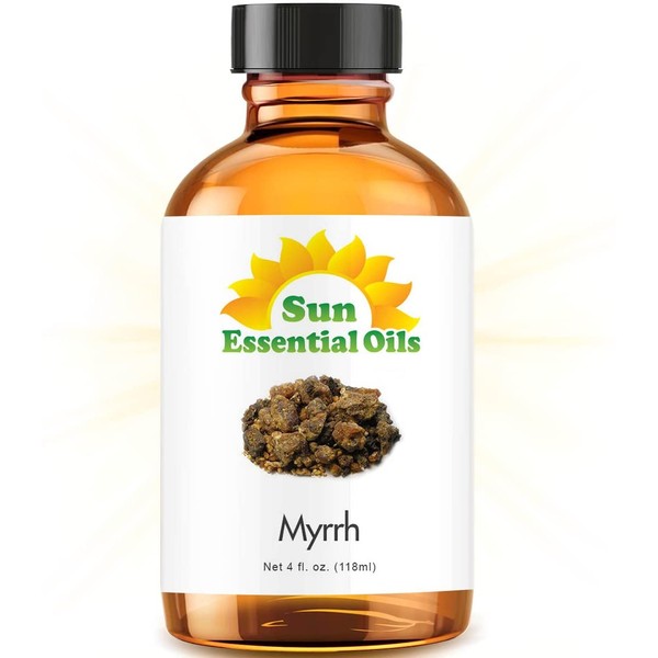 Myrrh Essential Oil (Huge 4oz Bottle) Bulk Myrrh Oil - 4 Ounce
