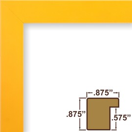 Craig Frames Confetti, Modern Yellow Picture Frame, 11 x 14 Inch