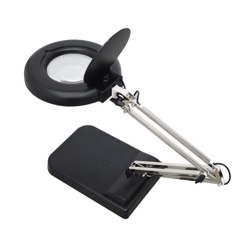 INTBUYING 110V 30X Magnifier Light Amplification LED Daylight Bright Magnifying