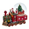 120MM Musical Santa Driving Train Water Globe