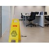 Plexon Commercial Caution Wet Floor Safety Sign, Yellow, 26.38" x
