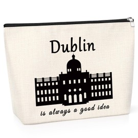 Dublin Ireland Gifts Travel Makeup Bag Dublin Themed for Women Friend Sister Dublin Trip Vacation Presents Toiletry Bag Christmas Birthday for Her Daughter Mum Grandma Travel Cosmetic Pouch