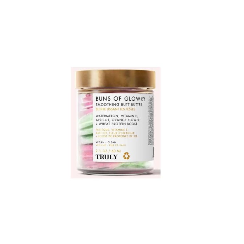 Truly Buns of Glowry Smoothing Butt Butter, Mantequilla Suavizante, 60