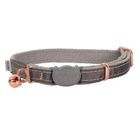 Rogz URBAN Cat Collar Dove Grey with break-away safety buckle