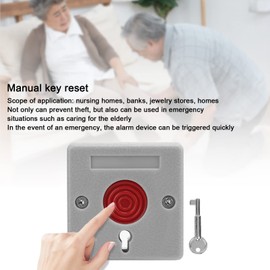QANYEGN Emergency Button Box, Emergency Stop Switch Push Button, Momentary Button Switch Station Box for Home, Nursing Home and Bank