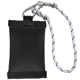 FLAGWIN Flag Weights 1 LB (Black), Flag Weights for Bottom of Flag Outdoor, Flag Weight for Windy Flag Location Keeps Flag from Sliding up, with a Carabiner