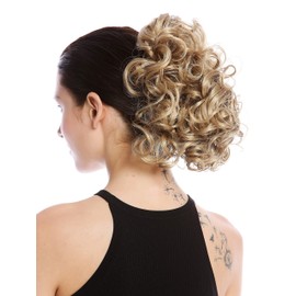 WIG ME UP - MKB-22-V-25 Hairpiece Ponytail Combs Short Voluminous Curly Blonde