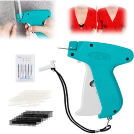 Quick Clothing Fixer Stitch Gun for Clothes Mini Portable Clothing Sewing Fixer Speedy Tagging Gun Quick Repair Garment Handheld Sewing Machine Zip Stitch Tool with 1000pcs Glue Needle for Designers