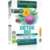 Santarome Bio Organic Detox Food Supplement 20 Bulbs, Drains & Regenerates the 5 Emonctoires - Organic Plants Great Burdock, Fumitory, Dandelion -  Made In France 