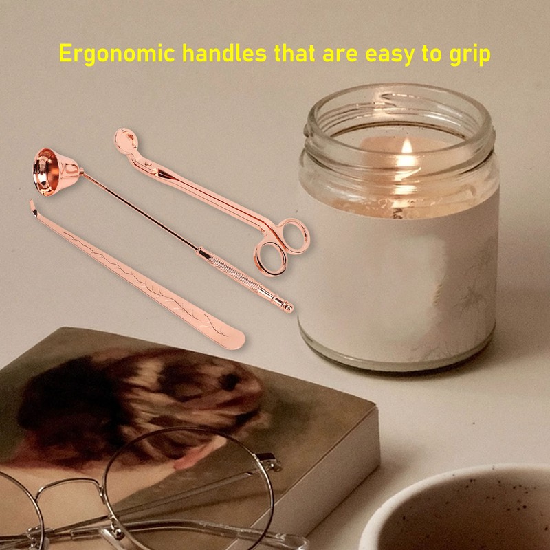 3pcs Candle Wick Trimmer Set Wick Trimmer Candle Snuffer Wick