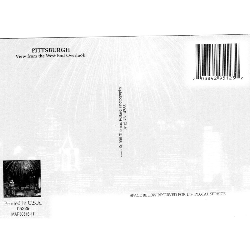 PITTSBURGH FIREWORKS NIGHT,FROM WEST END OVERLOOK-PITTS