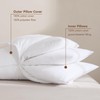 Pebed Adjustable Pillow 3 Layer Goose Feather Pillows Queen Size