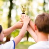 Veemoon Thumbs Up Trophy Gold Finger Hand Trophy for Award