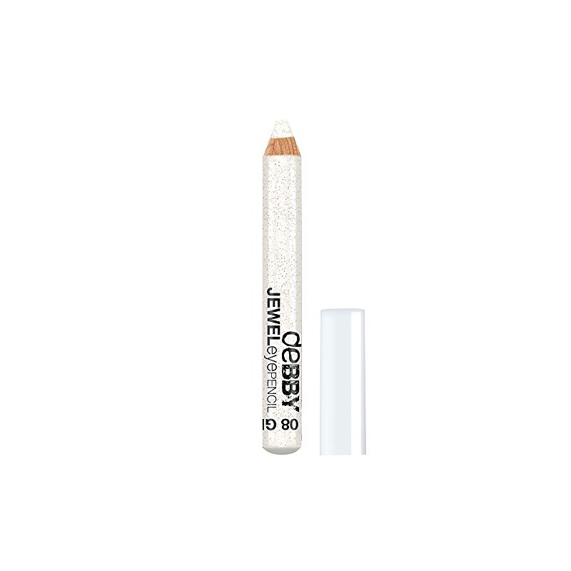 DEBBY Jeweleyepencil Mega 08 White Glitter Pencil Eyes Product Cosmetic