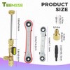 TEENGSE Valve Core Remover Installer Tool with Dual Size SAE