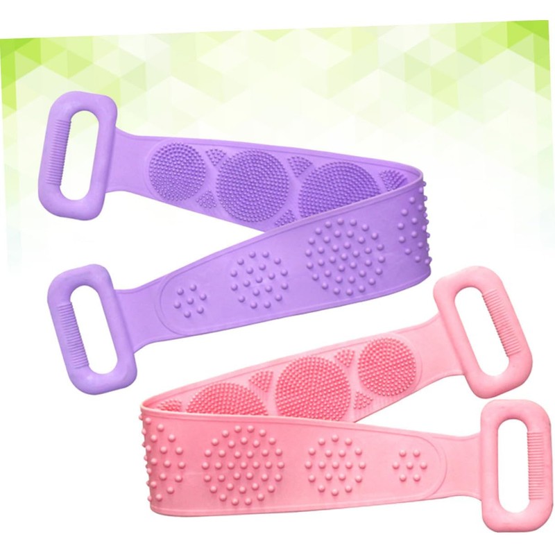 Toalla Exfoliante de Silicona para Ducha BEBEMOKO 2150V8T237 (2 Piezas)