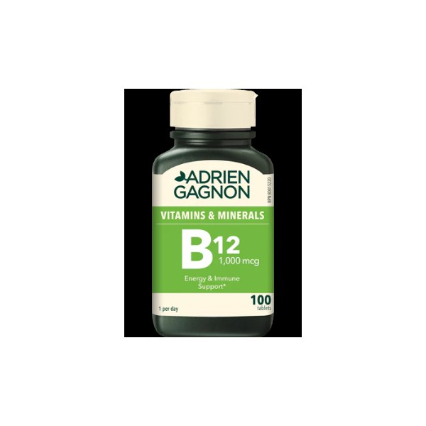 Adrien Gagnon Vitamin B-12 1,000mcg - 100 Tabs