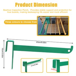 4 Pcs Bee Frame Holder, 5 Frame Capacity Painted Beekeeping Frame Support Bracket, Portable Beekeeping Frame Inspection Bracket Tool, Bee Boxes and Frames Starter Kit
