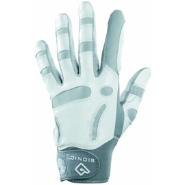 Bionic Men's ReliefGrip Left Hand (Right Handed Golfer) Golf Glove - White, Small