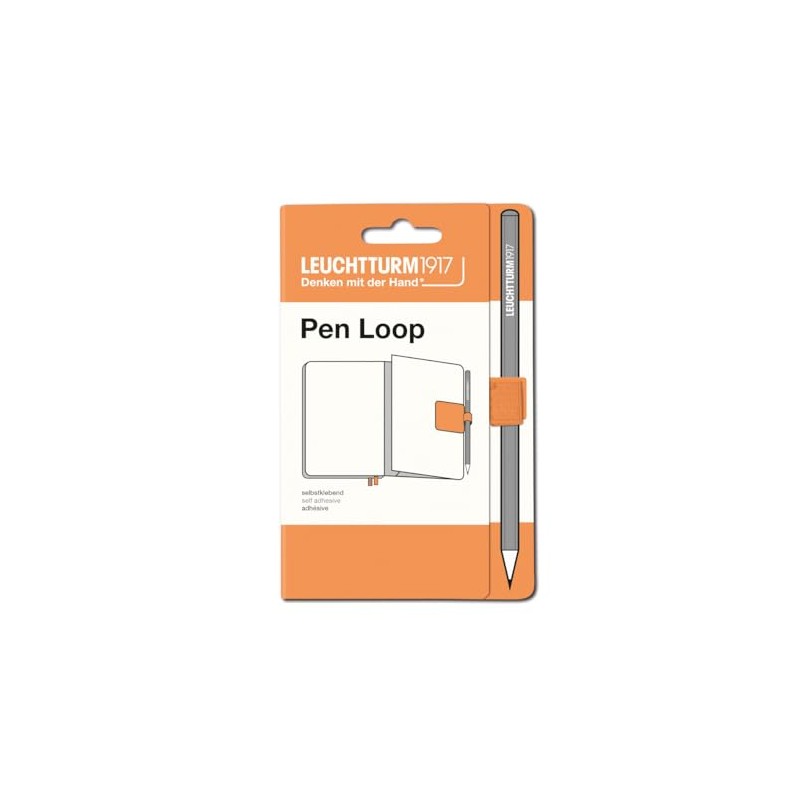 LEUCHTTURM1917 Self Adhesive Pen Loop Elastic Pen Holder (Apricot)