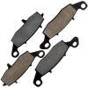 Caltric Front and Rear Brake Pads for Kawasaki Vulcan 900
