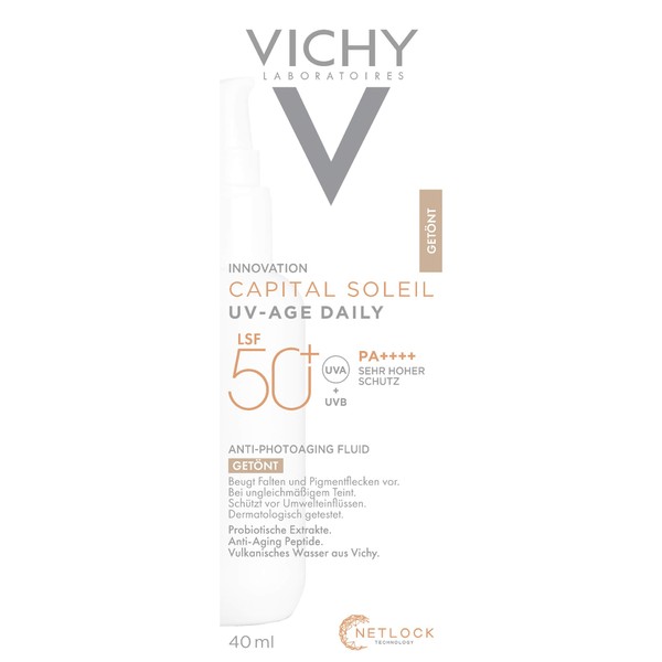 VICHY Capital Soleil UV-Age daily LSF 50+ leichte Sonnencreme mit Tönung, 40.0 ml Creme